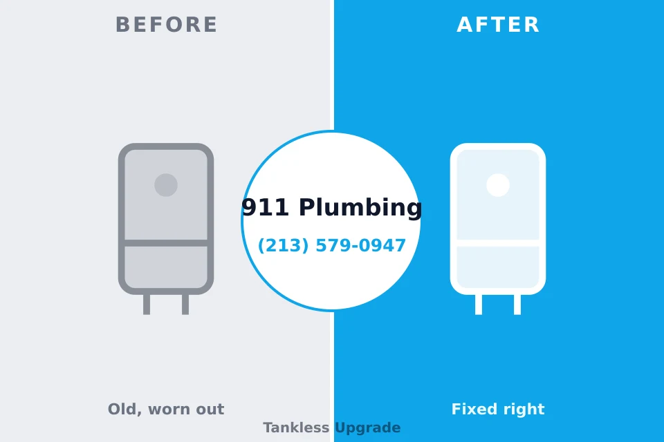 Before and after: plumbing repair Terrace Park, OH